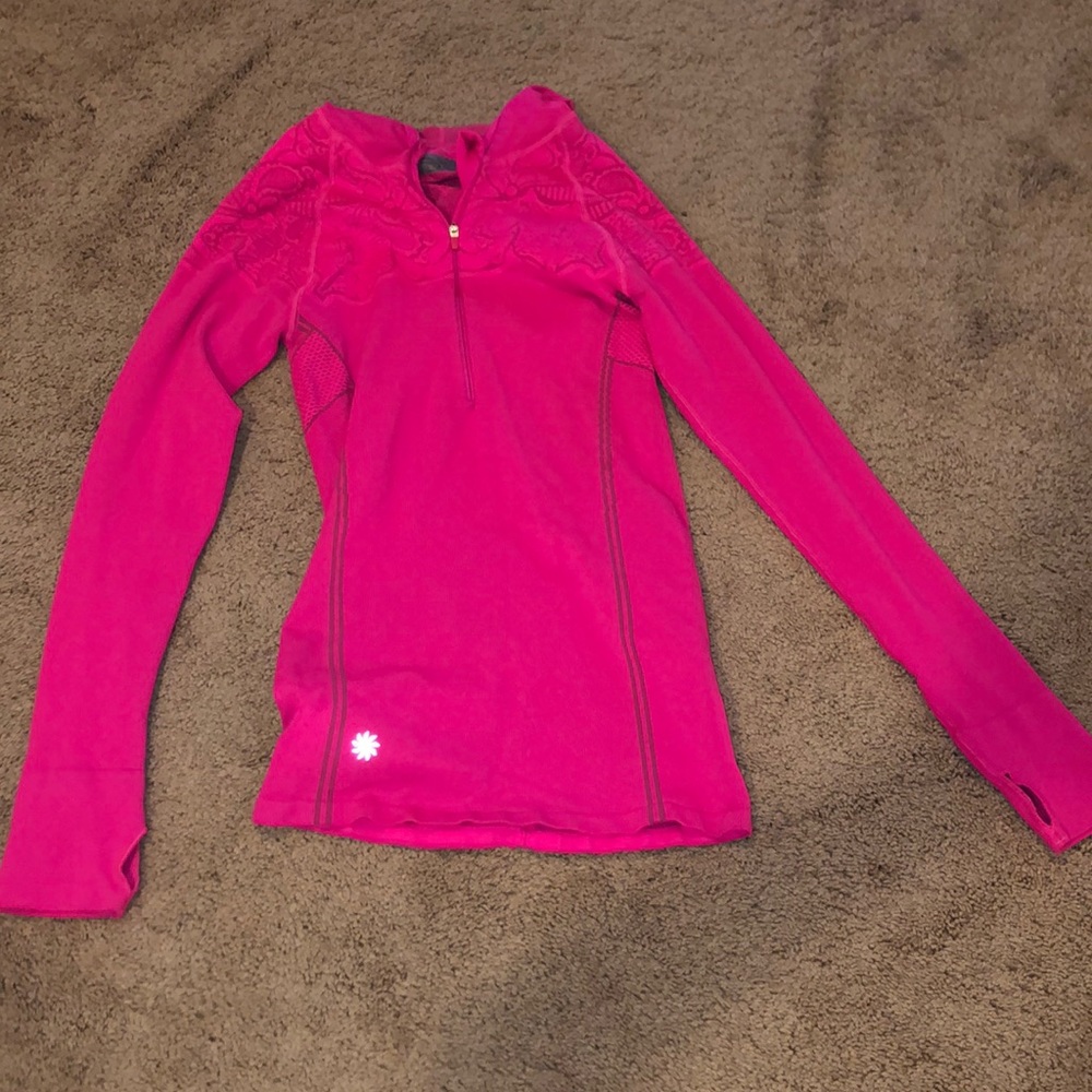 Athleta pink jacket with hood size small
